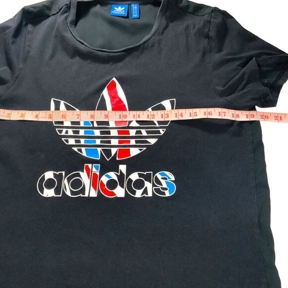 ADIDAS Tre Foil Short Sleeve Tee Mixed Fabrics Sz US S - Picture 6 of 11
